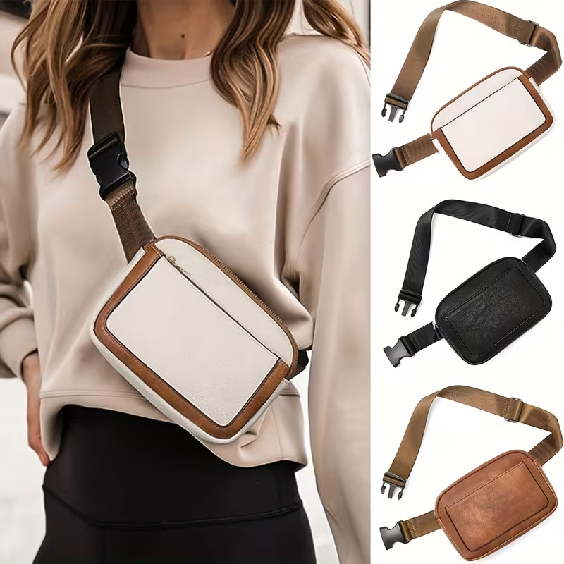 Motorcycle Gear Companies - Breathable Mini Motorcycle Waist Bag Contrast